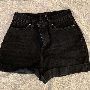 Bdg black denim shorts